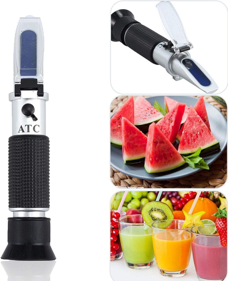 BOWONG 0-32% brix Refractometer for Measuring The Sugar Content and Metalworking fluids with ATC Designed for Wine Beer Fruit Sugar emulsions and Grinding Solutions - Image 3